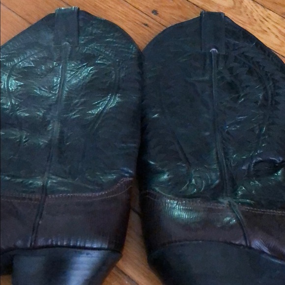 Leather cowboy boots - Picture 2 of 4